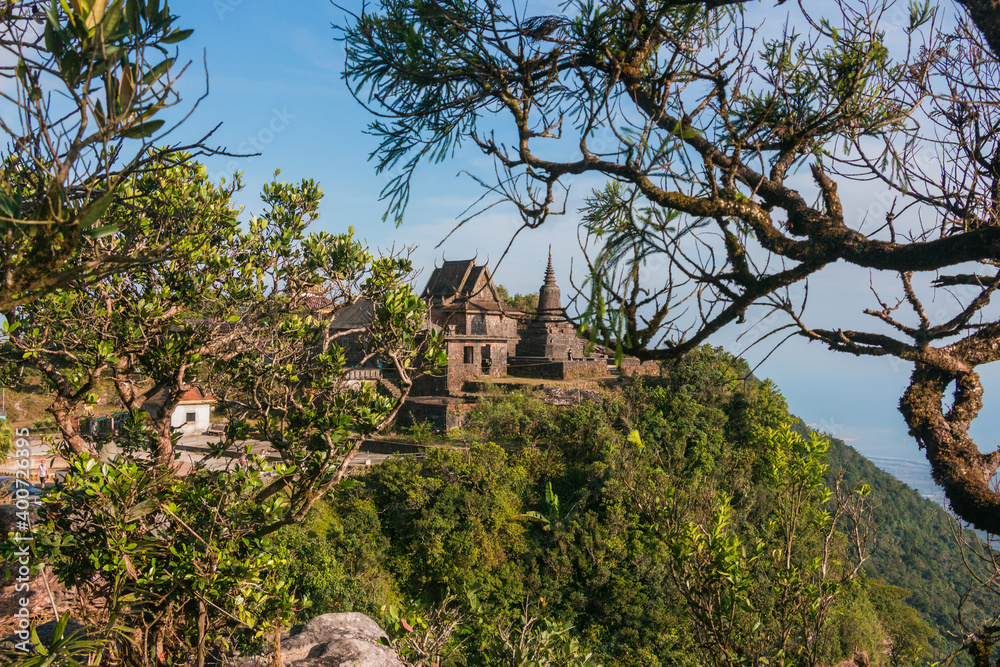 An old temple at Bokor Mountain, Kampot Cambodia An old temple at Bokor Mountain, Kampot Cambodia