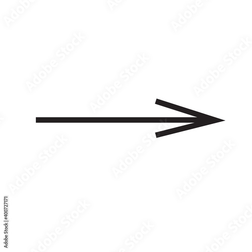 Arrow icon isolated on background. Trendy vector symbol. Arrow icon in flat style. Creative arrow template for web site, app, graphic design, ui and logo. Arrow vector symbol