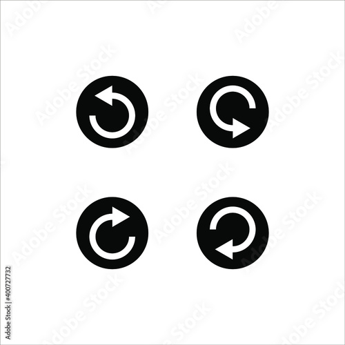 Undo Icon. Back or Return Illustration on white background
