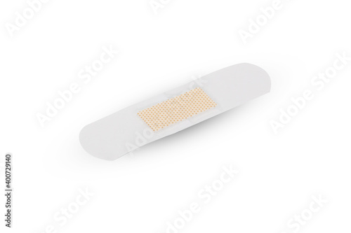 Adhesive bandage isolated on white background