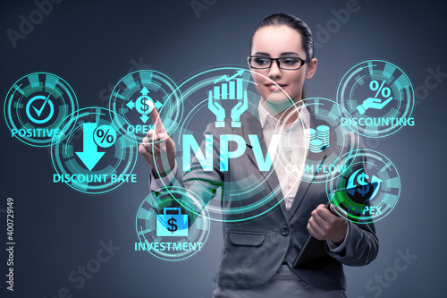 Fotografija Concept of NPV - Net Present Value