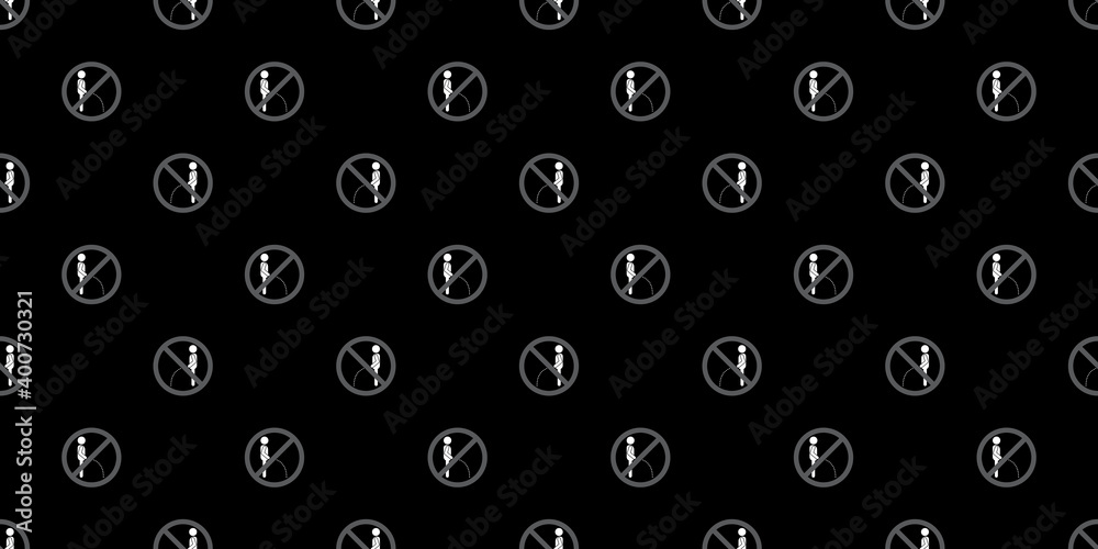Seamless patterns wallpeper, No pissing sign on dark background. Seamless patterns wallpeper, No pissing sign on dark background.