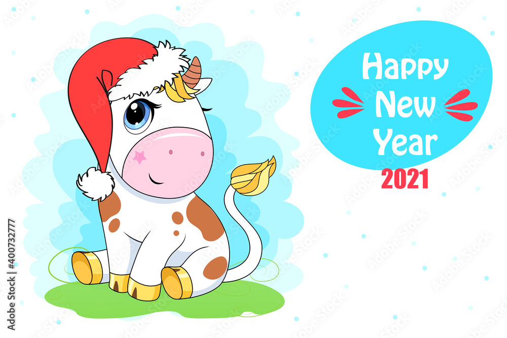 Vector Ox. Hand drawn cute cow. Vector Ox. Hand drawn cute cow.