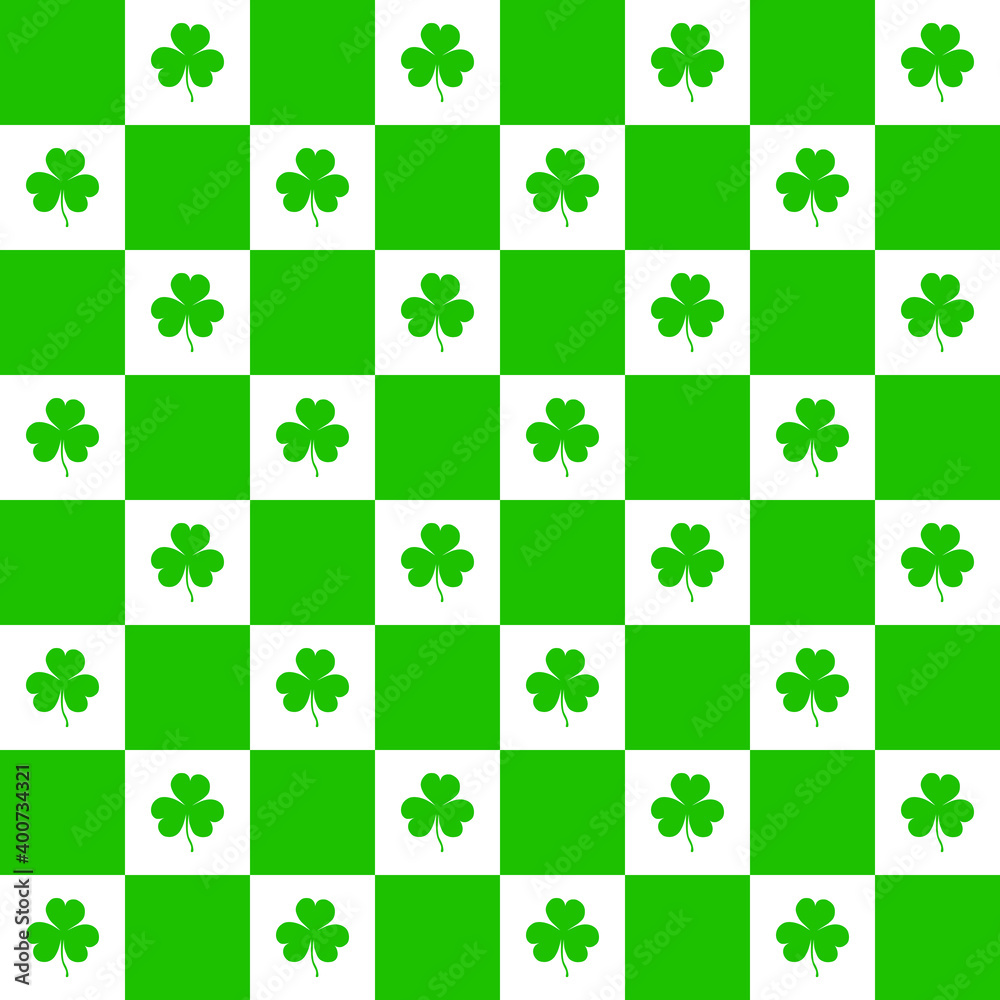 Seamless shamrock pattern for St. Patrick's Day. Vector illustration for print, wallpapers, textile. Seamless shamrock pattern for St. Patrick's Day. Vector illustration for print, wallpapers, textile.