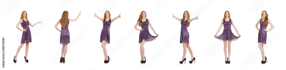 Woman isolated on the white background Woman isolated on the white background