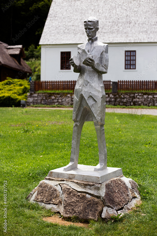 Nikola Tesla memorial park in Smiljan, Croatia