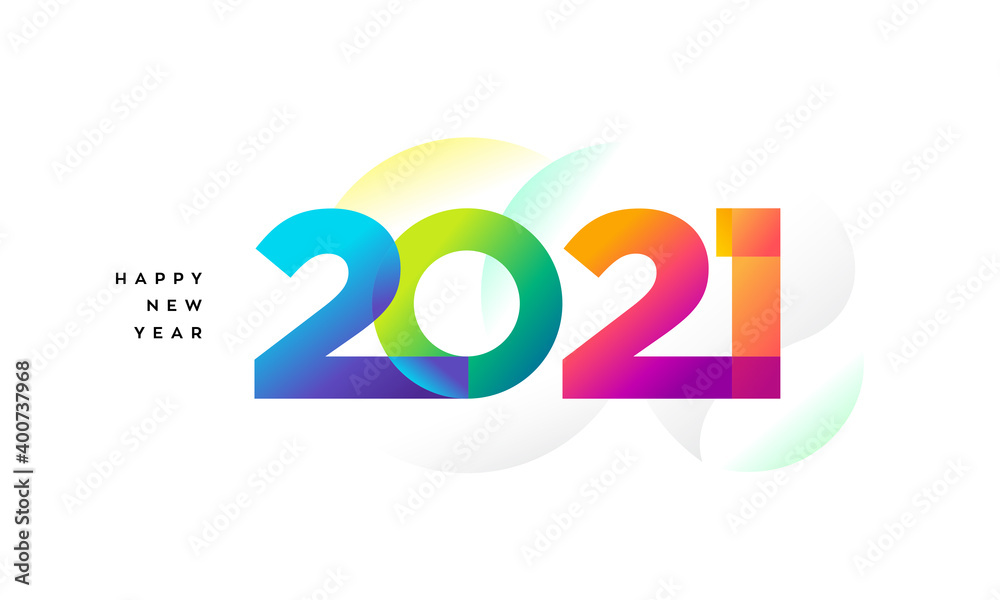 Happy new year 2021. Colorful and vibrant happy new year wishes on white background for banner, poster, diary, email. Cover for happy new year 2021 vector background, Vector illustration. Happy new year 2021. Colorful and vibrant happy new year wishes on white background for banner, poster, diary, email. Cover for happy new year 2021 vector background, Vector illustration.