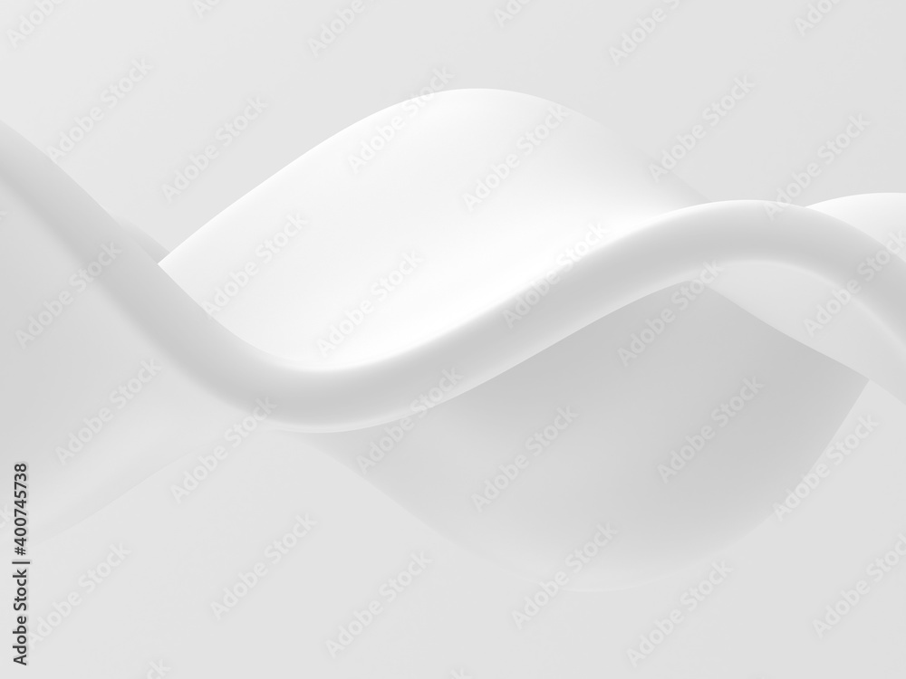 White abstract liquid wavy background