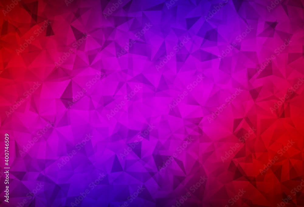 Dark Blue, Red vector polygon abstract layout. Dark Blue, Red vector polygon abstract layout.