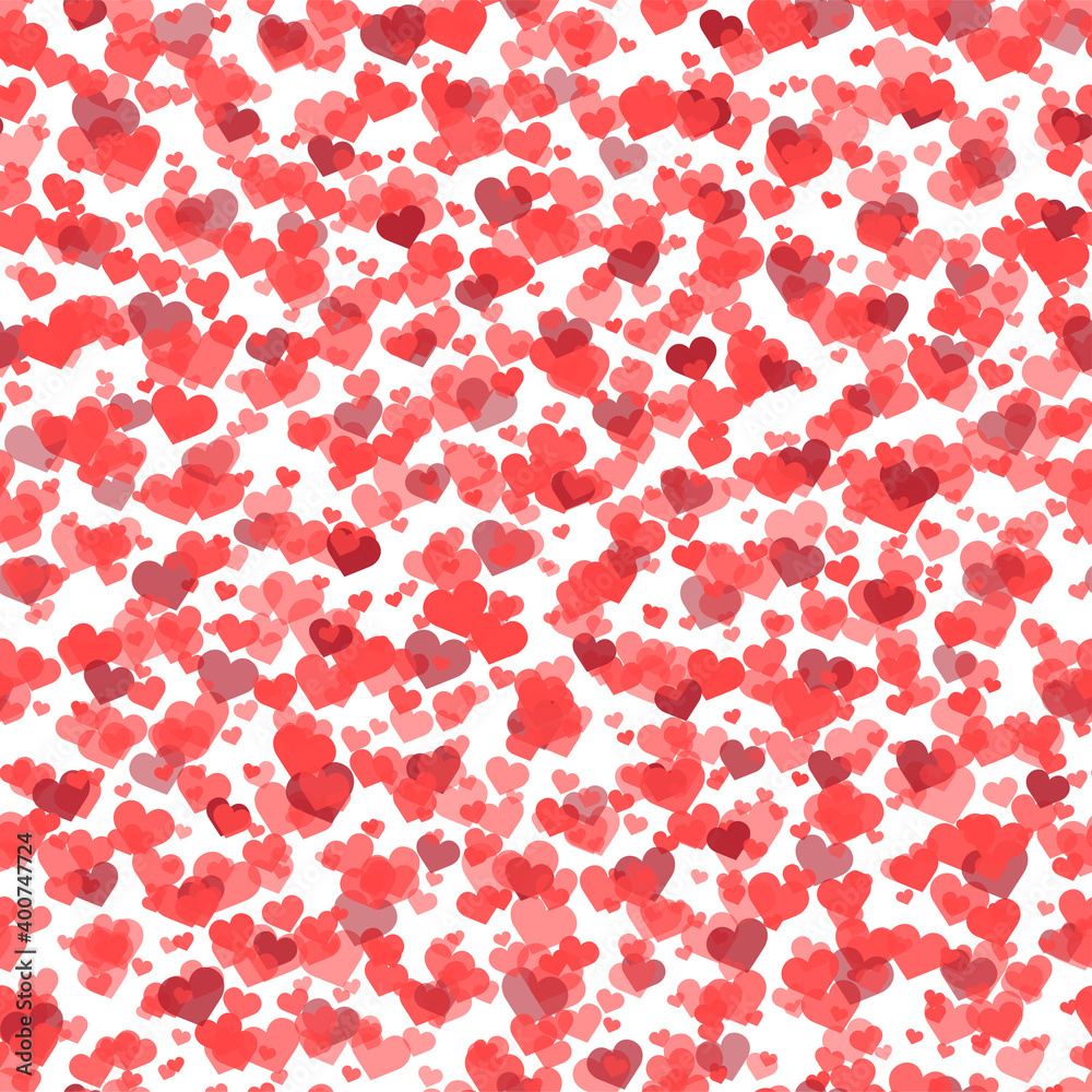 Seamless pattern with red hearts for Valentine s Day. Vector Seamless pattern with red hearts for Valentine s Day. Vector