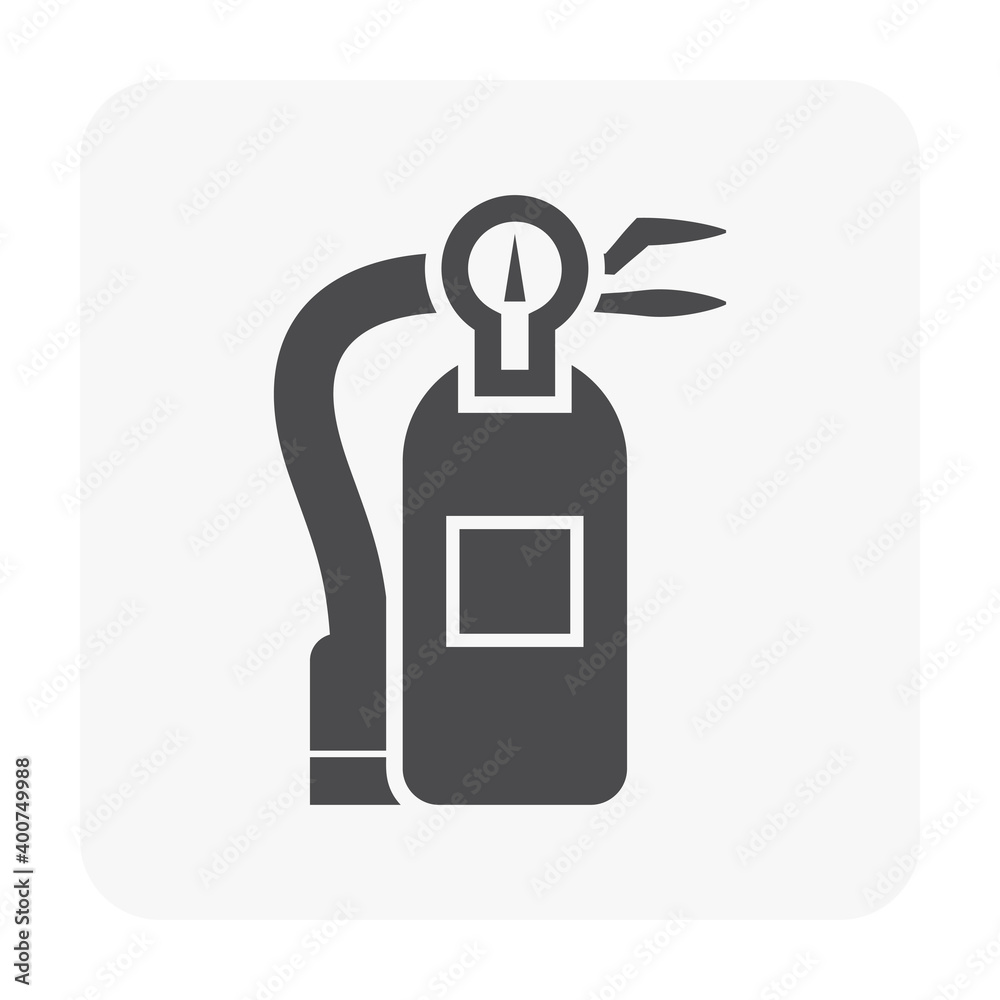 Vetor de Fire extinguisher vector icon isolated on white. That fire ...