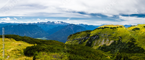 View From Mountain Loser To Dachstein With Glacier In The Alps Of Austria