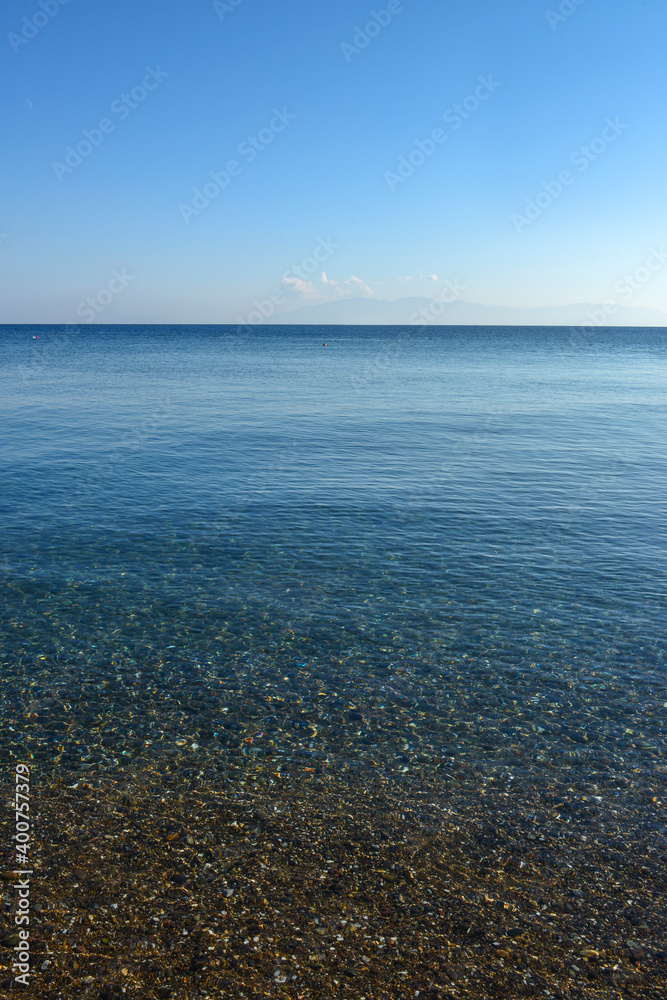 Bodrum beaches, sea view. Mugla, Turkey.