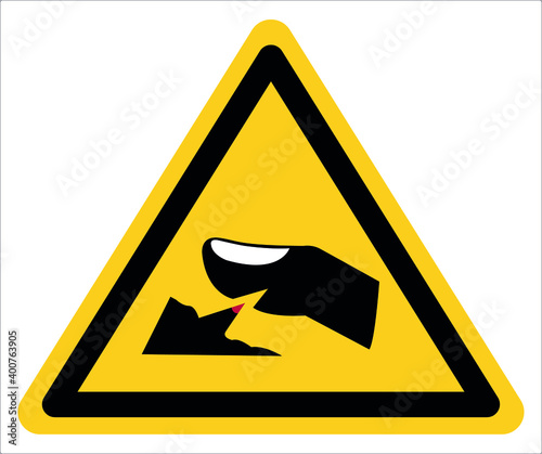 Be careful with your fingers hitting sharp objects.