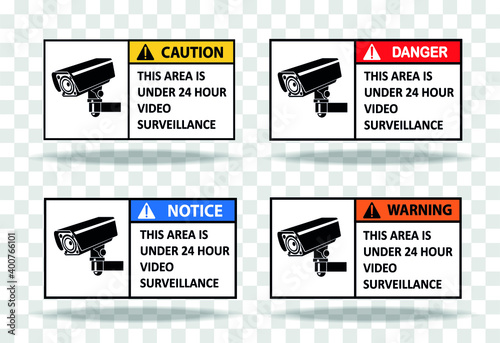 Wall signs,this area is under 24 hour video surveillance.