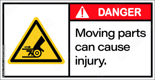 Free Download Sign danger moving parts can cause injury. - GFXLoad
