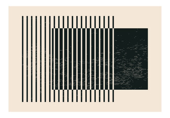 Papier peint photo Minimaliste art Esquisse abstraite tendance aux courbes modernes  © C Design Studio