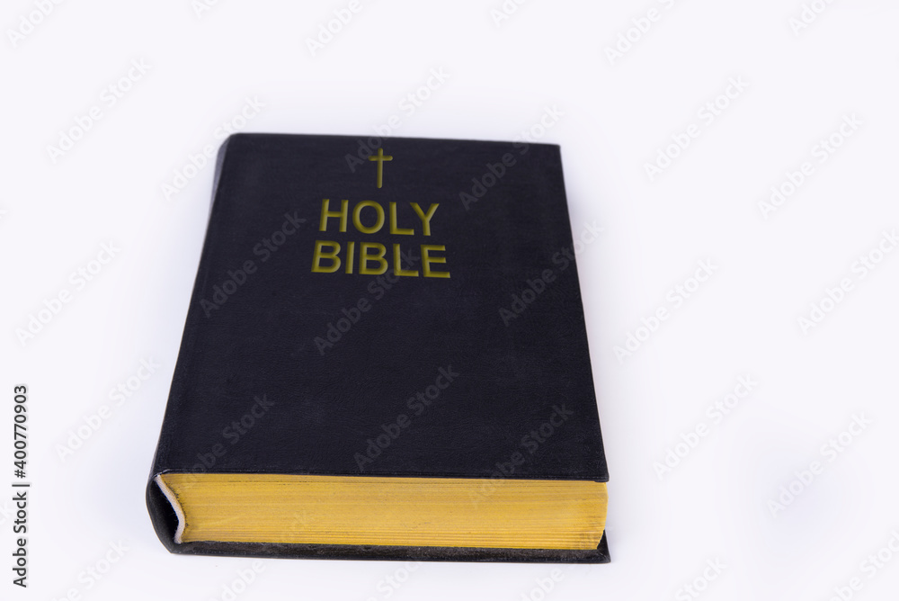 The bible on a white background The bible on a white background