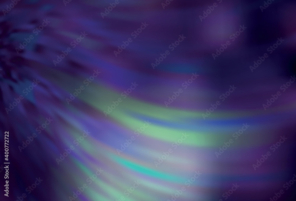 Dark Blue, Green vector abstract blurred background.