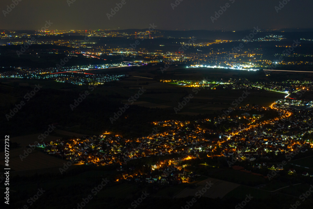 Nachtaufnahme, Breitenstein, Schwäbische Alb,  Baden-Württemberg