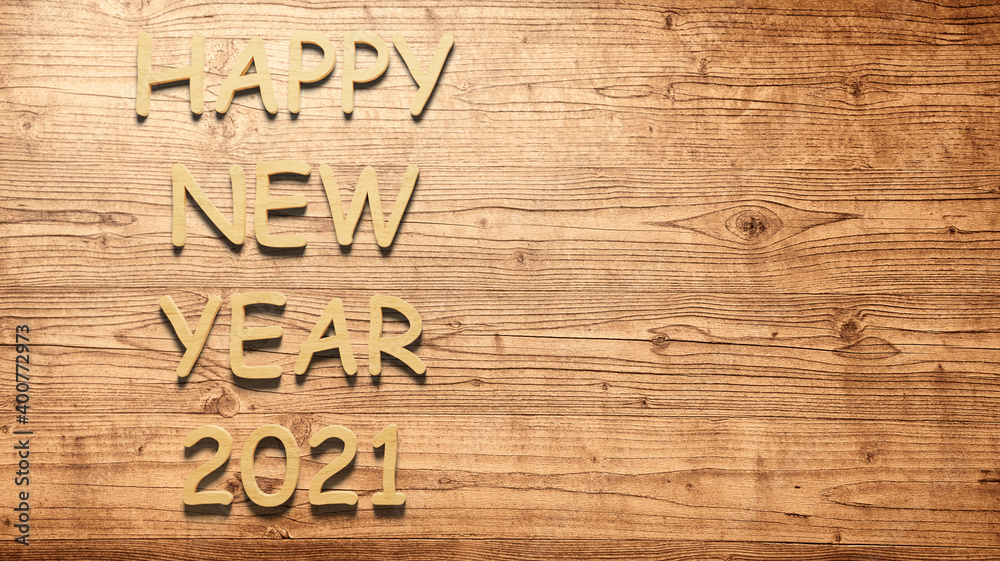 Happy New Year Background. Start in 2021. 3D illustration