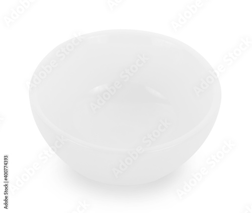 empty bowl on white background