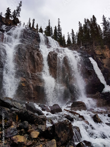 Tangle creek waterfall in Alberta, Canada