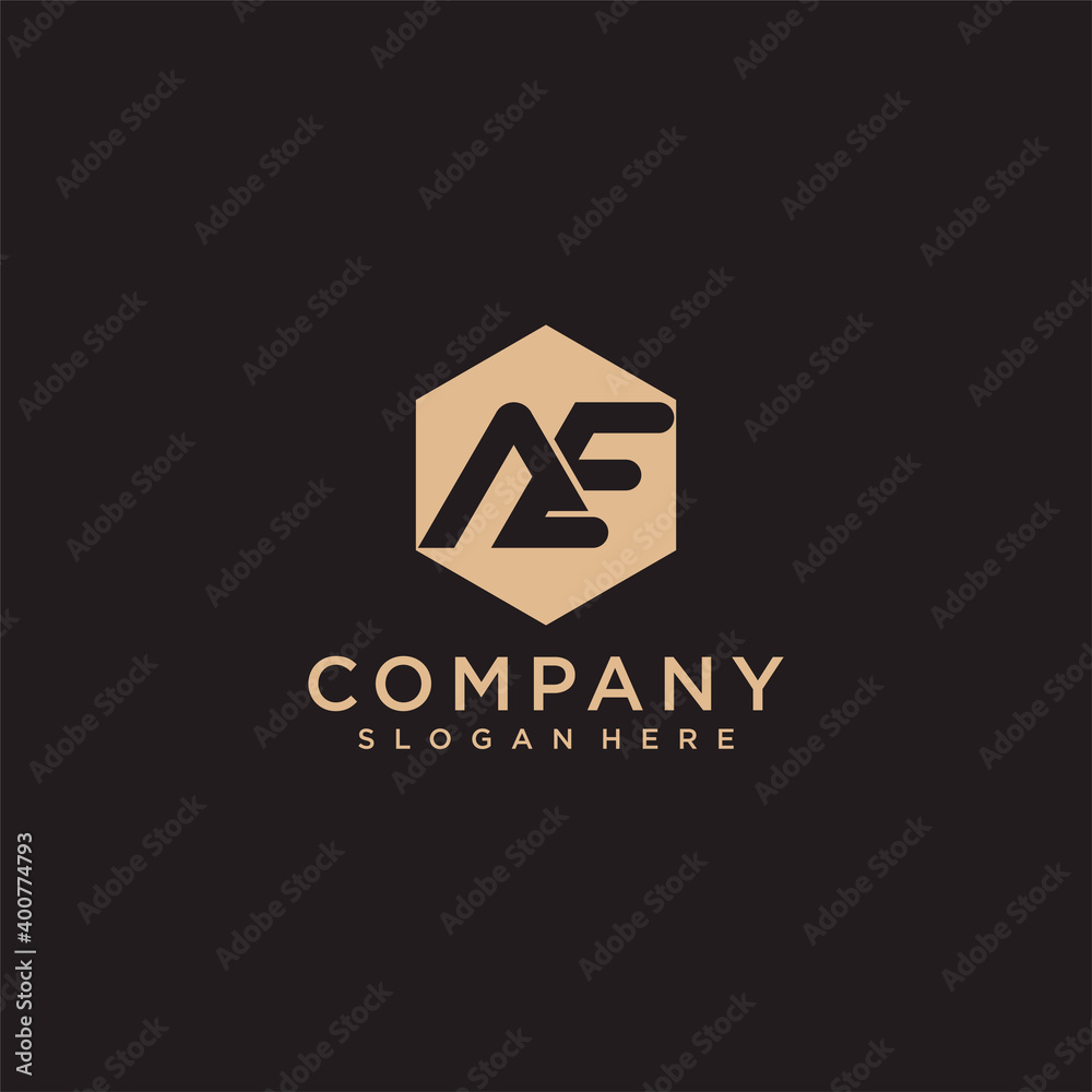 Fototapeta premium Letter Ae, modern vector logo, attractive color, Premium Vector part 1