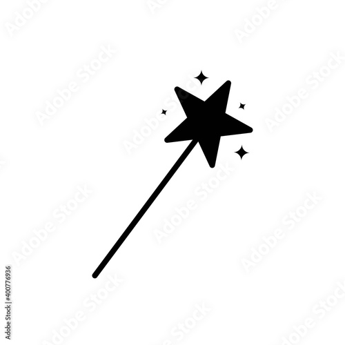 magician icon vector solid style