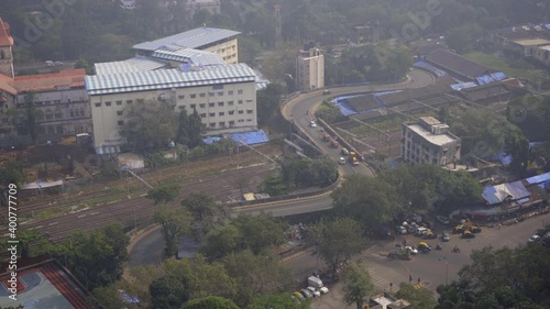 S bridge mandlik bridge nm joshi marg Planet Godrej Byculla zoo Mumbai India Maharashtra top view. photo