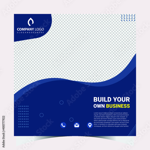 social media banner template premium vector