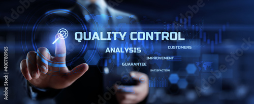 Quality control assurance Certification. Business and technology concept.