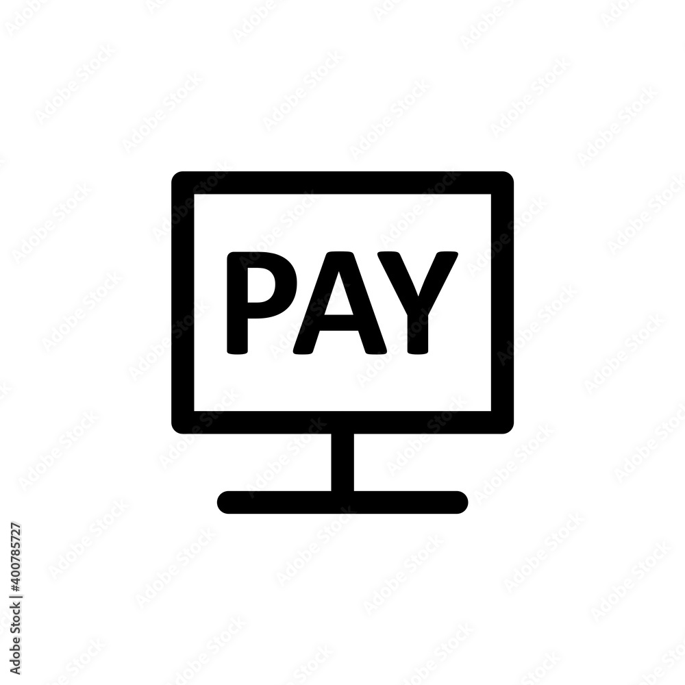 Payment monitor icon. Marketing icon. Vector Payment monitor icon. Marketing icon. Vector