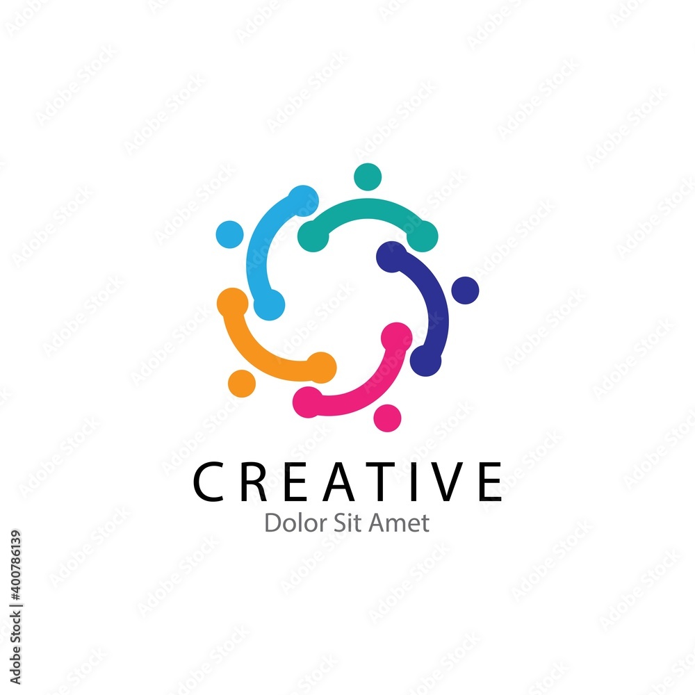 Adoption and community care Logo template Adoption and community care Logo template