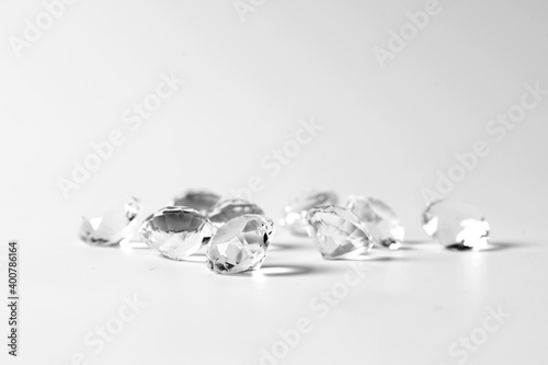 diamonds isolated on white