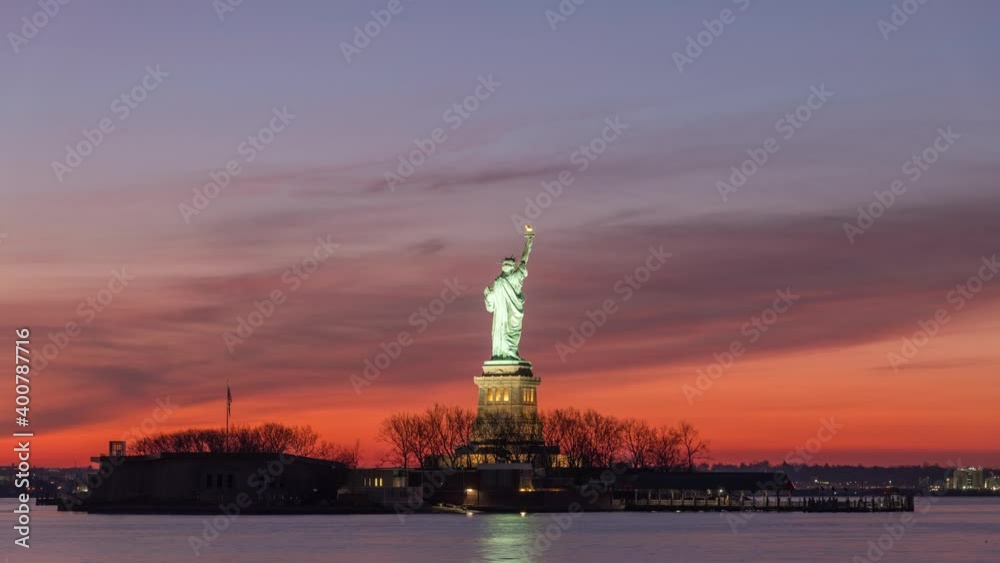 Statue of Liberty Epic Sunrise Timelapse Video, December 2020 Statue of Liberty Epic Sunrise Timelapse Video, December 2020