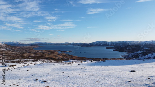 winter landscape with snow of Norway