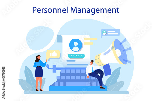 Personnel management concept. Business recruitment and empolyee
