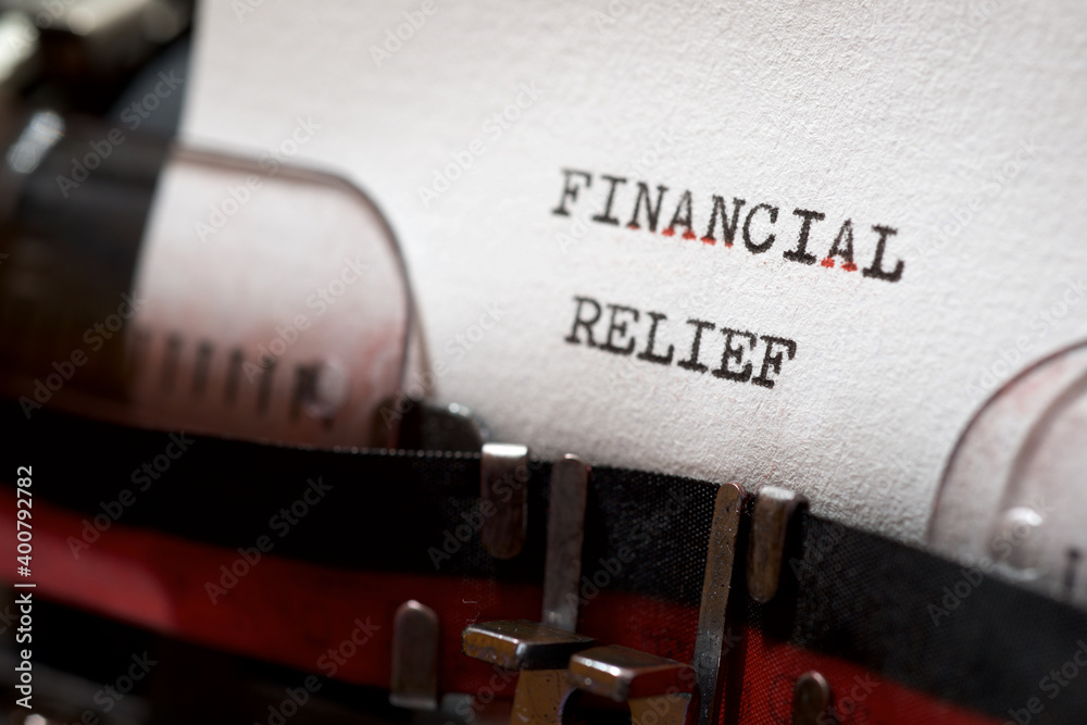 Financial relief phrase