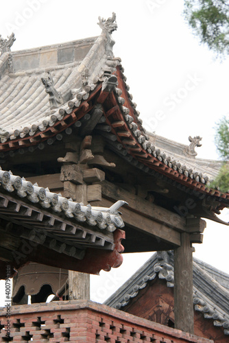 shuanglin monastery closed to pingyao in china 