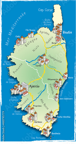 20 Carte des départements de la Corse