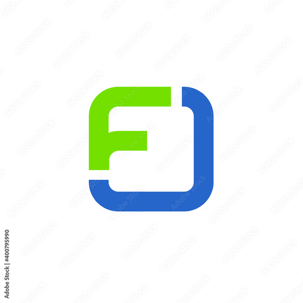letter F logo letter F logo