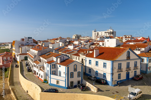 Fototapeta Naklejka Na Ścianę i Meble -  view of the old city center of Sines