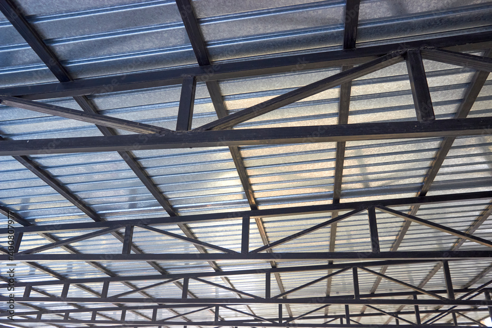 metal truss and canopy made of metal sheet