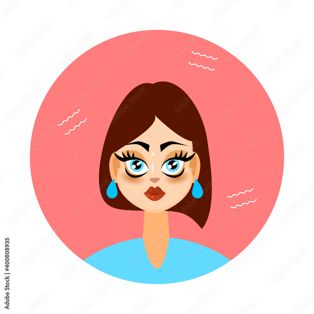Aquarius woman horoscope sign. Zodiac sign. Vector illustration Aquarius woman horoscope sign. Zodiac sign. Vector illustration