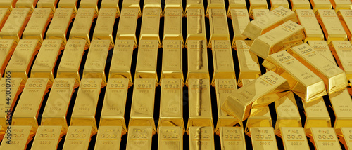 stack of gold bars pattern background, rich gold background