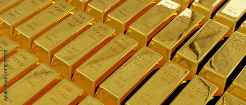 stack of gold bars pattern background