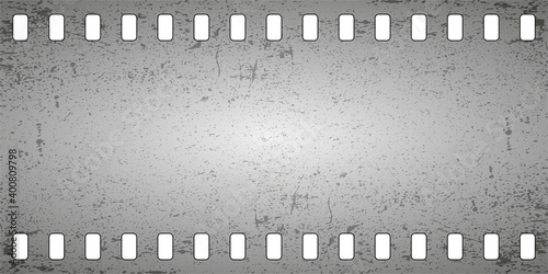 background banner advertising ads filmstrip photo film strip, vector template retro banner film strip photo filmstrip with Scuffs