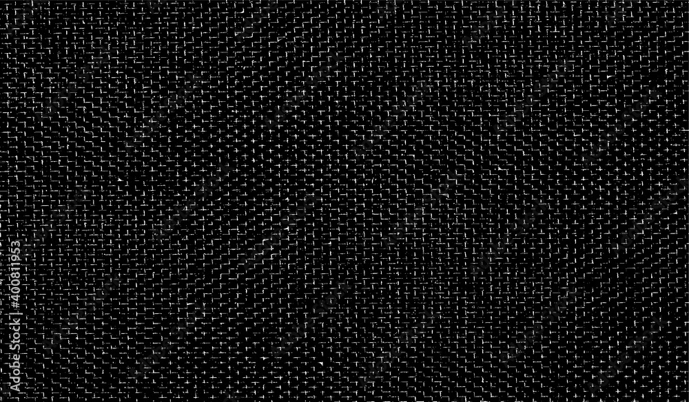Vector fabric texture. Distressed texture of weaving fabric. Grunge background. Abstract halftone vector illustration. Overlay to create interesting effect and depth. Black isolated on white. EPS10. Vector fabric texture. Distressed texture of weaving fabric. Grunge background. Abstract halftone vector illustration. Overlay to create interesting effect and depth. Black isolated on white. EPS10.