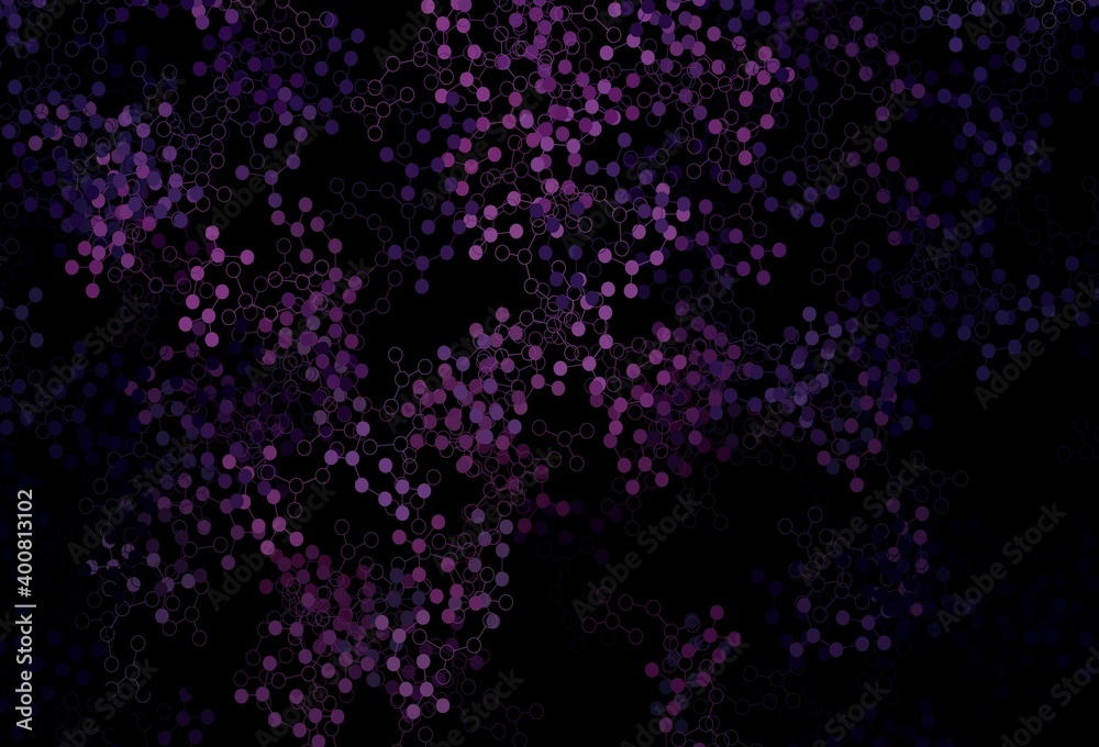 Dark Purple vector background with forms of artificial intelligence. Dark Purple vector background with forms of artificial intelligence.